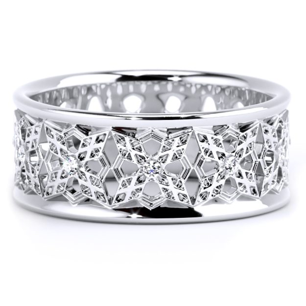 Inel IR09, 14K Alb 2