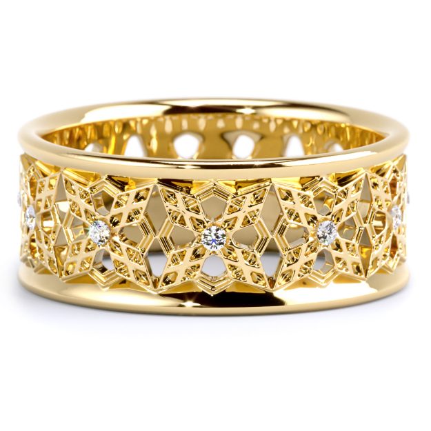 Inel IR09, 14K Alb 3