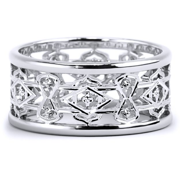 Inel IR07, 14K Alb 2