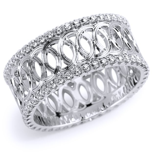 Inel IR08, 14K Alb 1