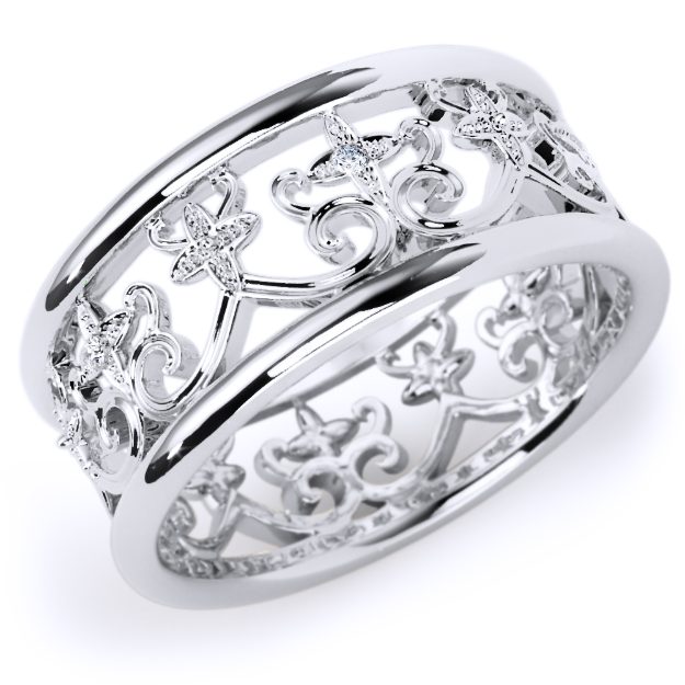 Inel IR12, 14K Alb 1