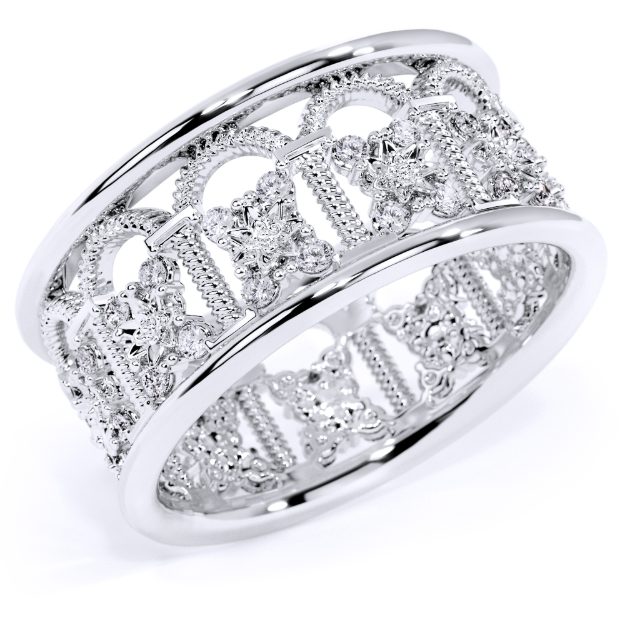 Inel IR14, 14K Alb 1