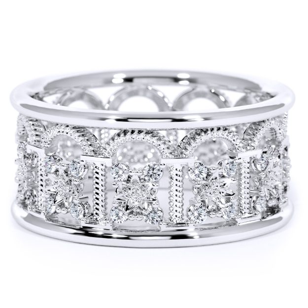 Inel IR14, 14K Alb 2