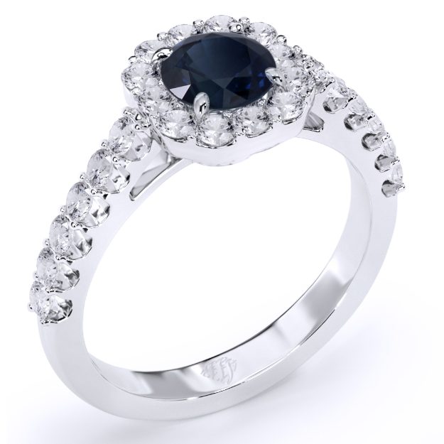 Inel AA307, 14K Alb 1