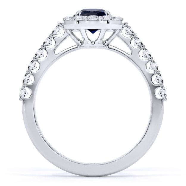 Inel AA307, 14K Alb 3