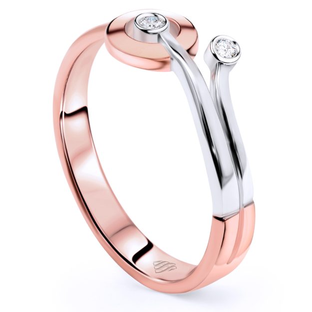 Inel F277, 14K Roz 3