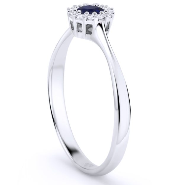Inel AA127, 14K Alb 3