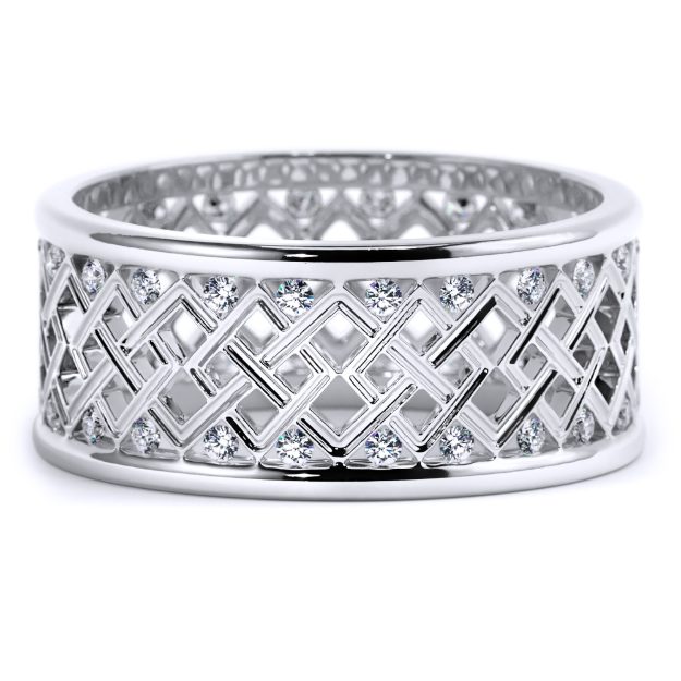 Inel IR01, 14K Alb 2