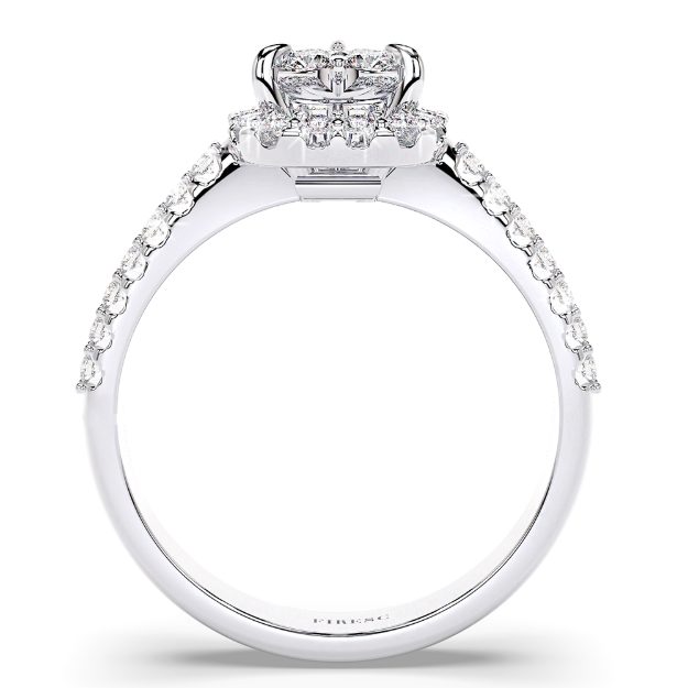 Inel AA197F2, 14K Alb 2