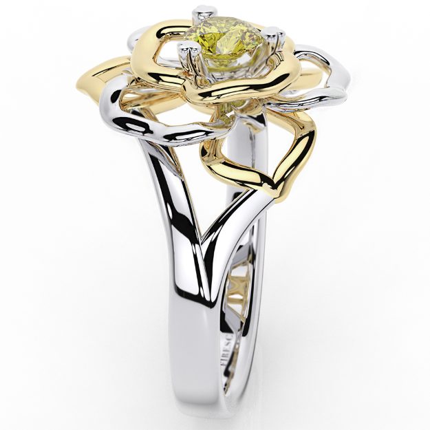 Inel AA383, 14K Alb 3