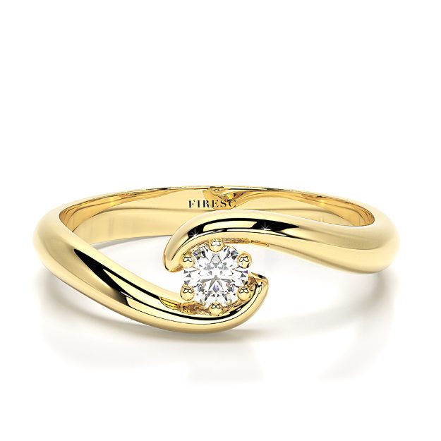 Inel AA139B, 14K Galben 2