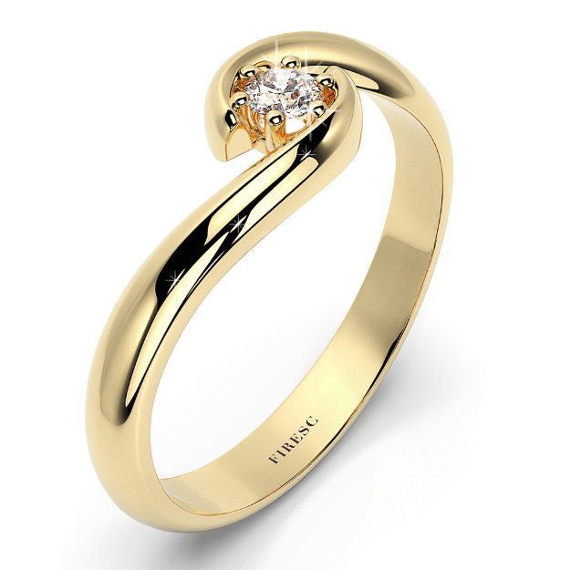 Inel AA139B, 14K Galben 3