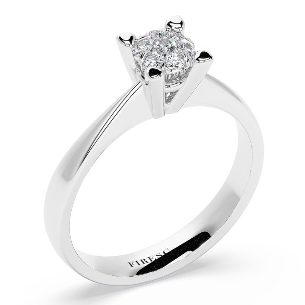 Inel AA02IL, 14K Alb 1