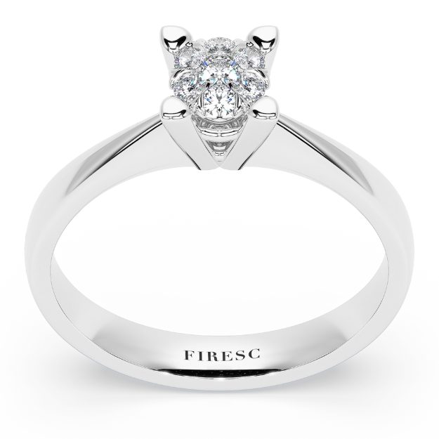 Inel AA02IL, 14K Alb 2