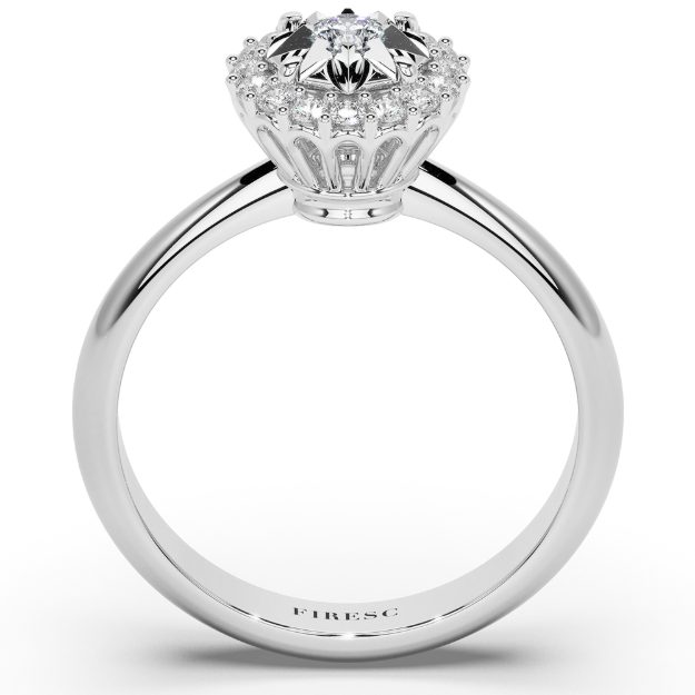 Inel AA388IL, 14K Alb 2