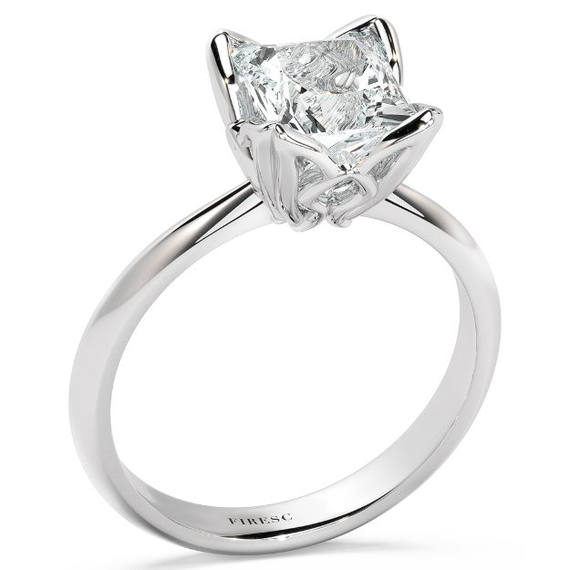 Inel AA424, 14K Alb 1