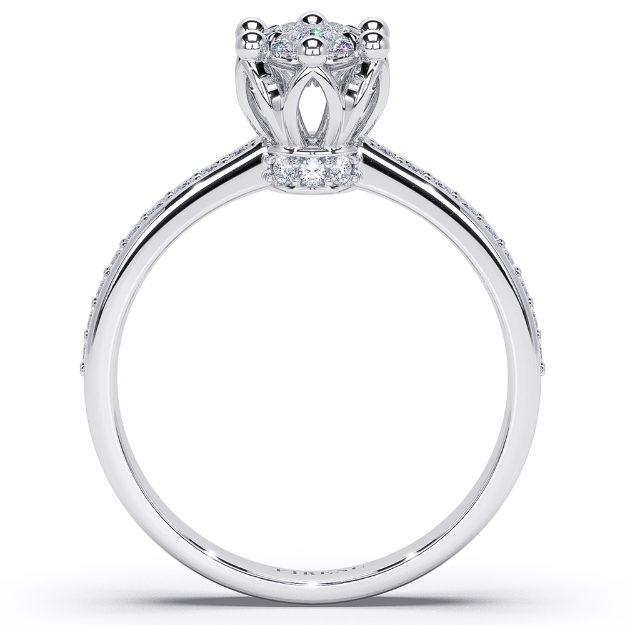Inel AA223IL, 14K Alb 2