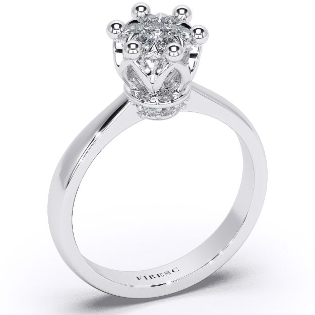 Inel AA163IL, 14K Alb 1