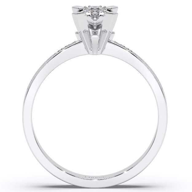 Inel AA40IL, 14K Alb 2