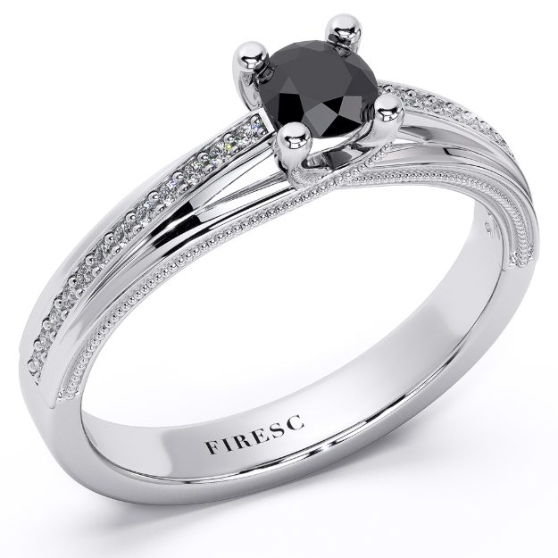 Inel AA433, 14K Alb 1