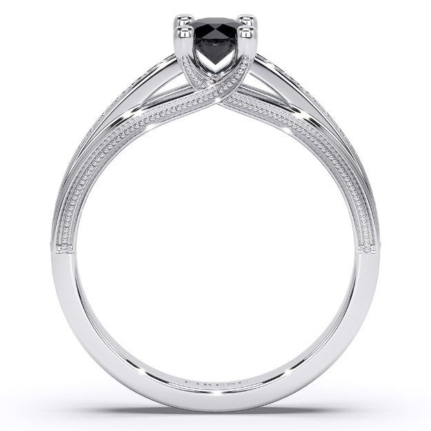 Inel AA433, 14K Alb 2
