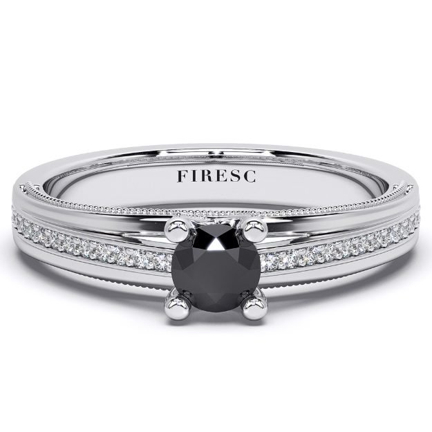 Inel AA433, 14K Alb 3