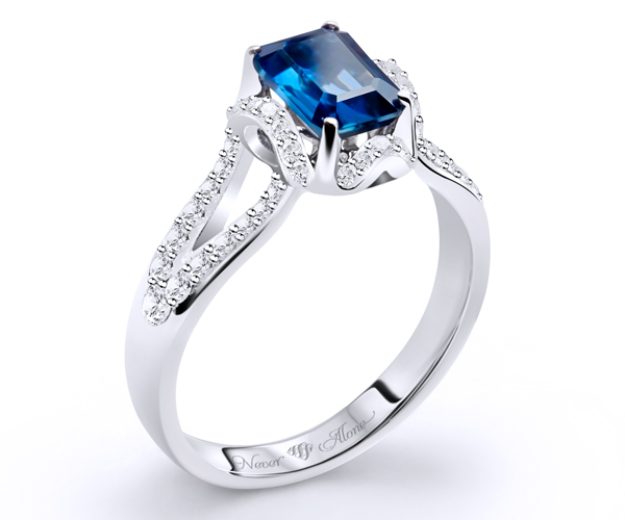 Inel AA98, 14K Alb 3