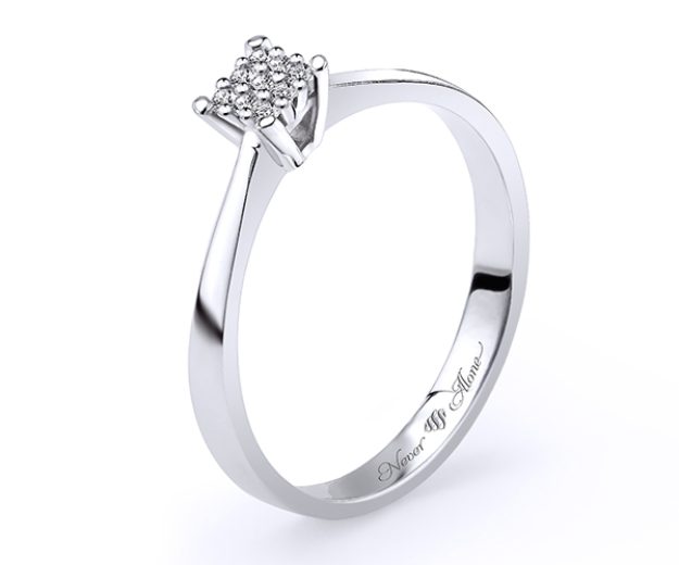 Inel AA221, 14K Alb 3