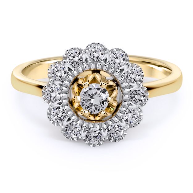 Inel AA273, 14K Galben 2