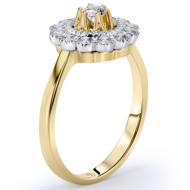 Inel AA273, 14K Galben 3