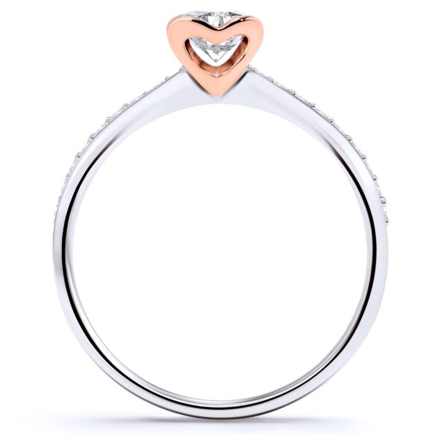 Inel AA80B, 14K Alb 3