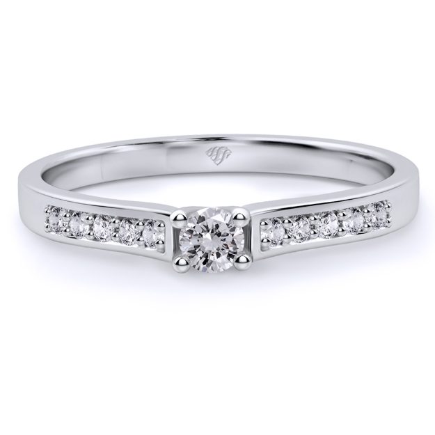 Inel AA18C, 14K Alb 2