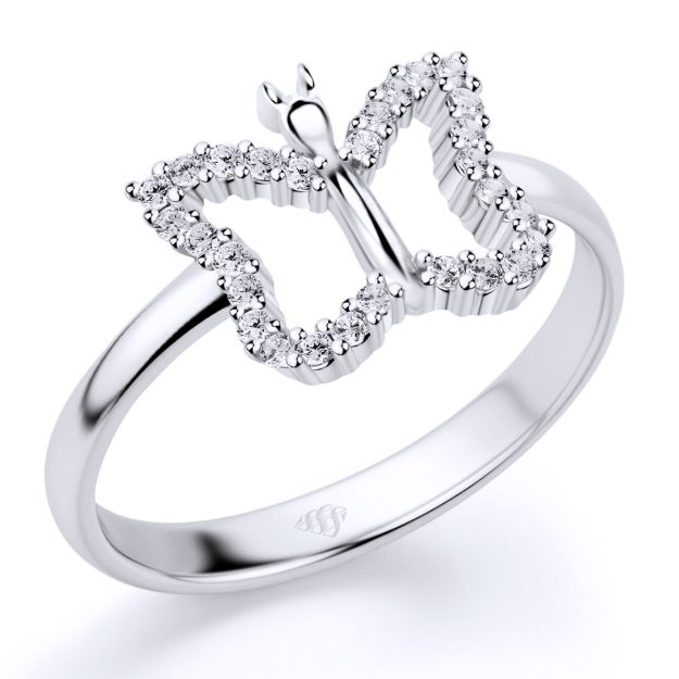 Inel AA229B, 14K Alb 1