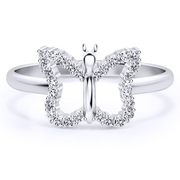 Inel AA229B, 14K Alb 2