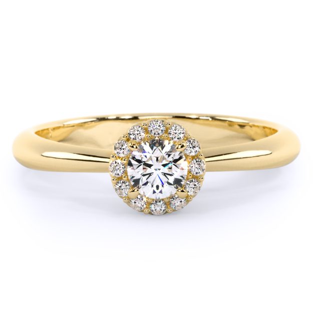 Inel AA388W, 14K Galben 2