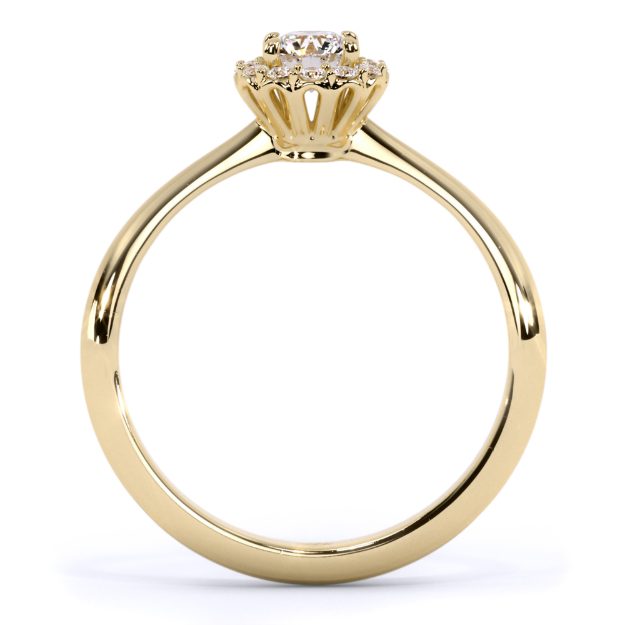 Inel AA388W, 14K Galben 3