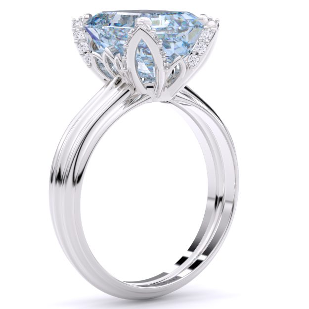 Inel AA351, 14K Alb 2
