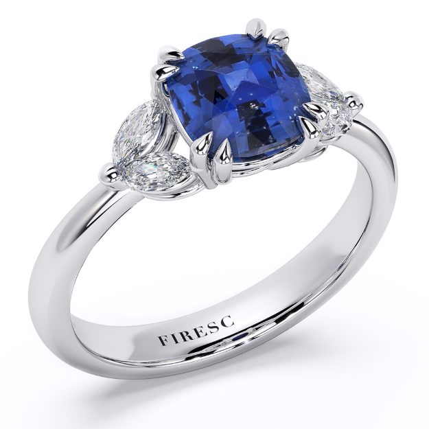 Inel AA436, 14K Alb 1