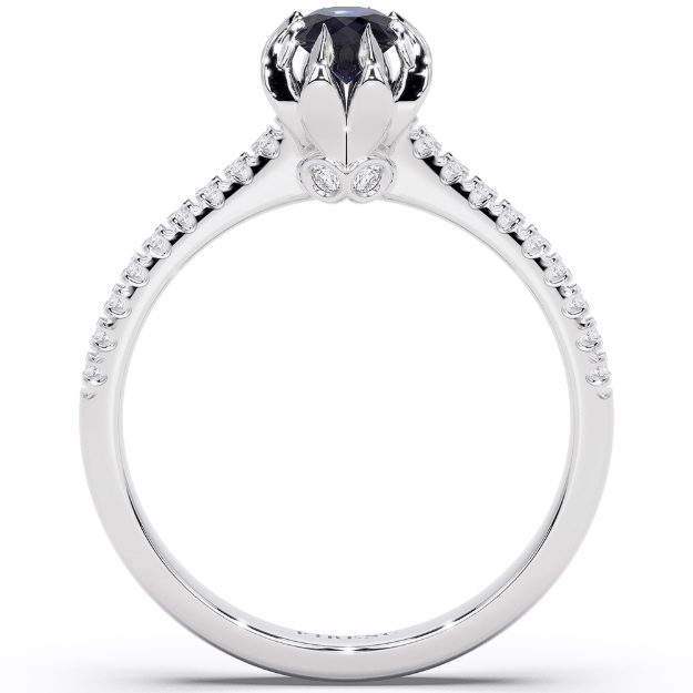 Inel AA438, 14K Alb 2