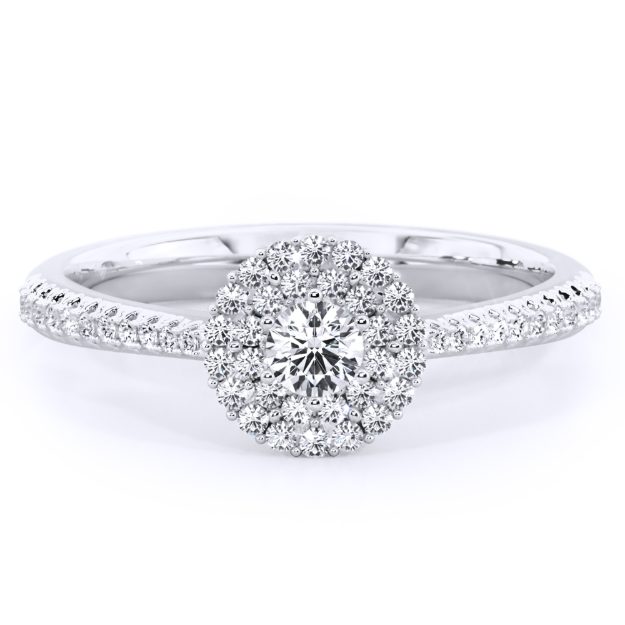 Inel AA312, 14K Alb 2