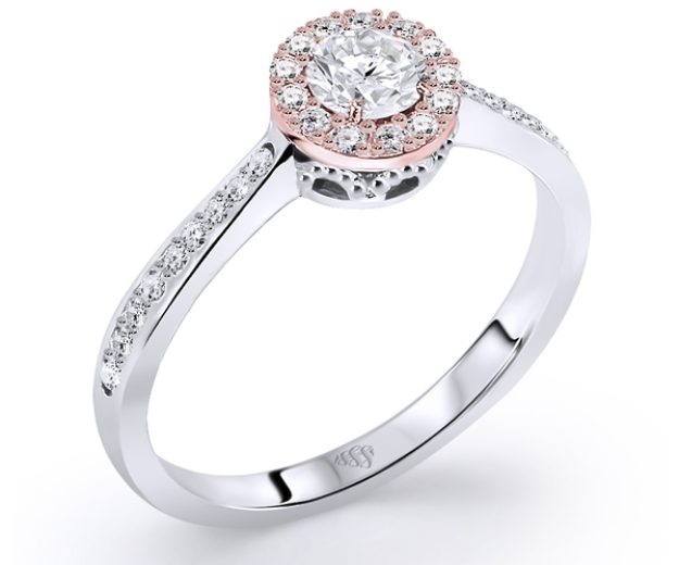 Inel AA311B, 14K Alb 1