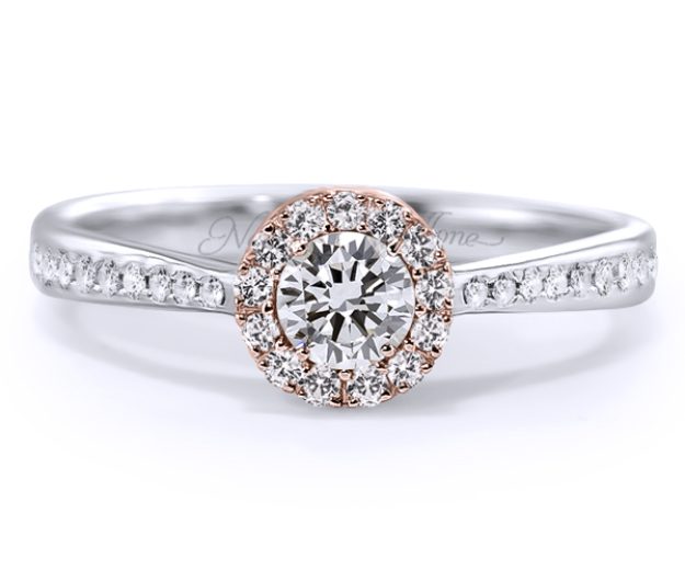 Inel AA311B, 14K Alb 2