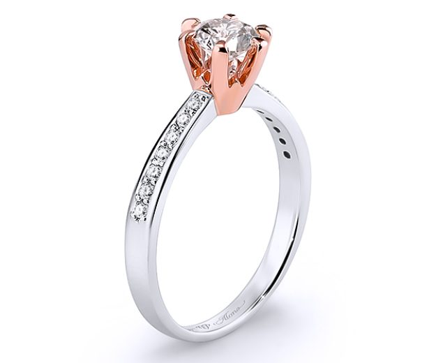 Inel AA15C, 14K Alb 3