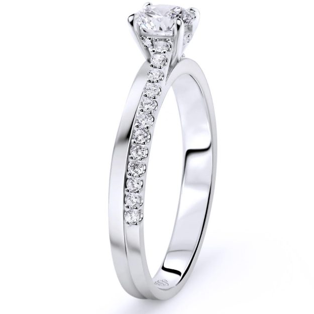 Inel AA374, 14K Alb 3