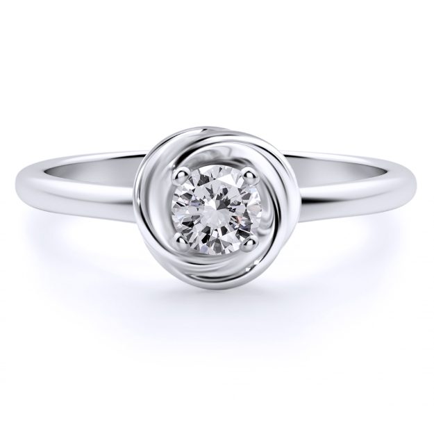 Inel AA386, 14K Alb 2