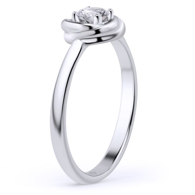 Inel AA386, 14K Alb 3