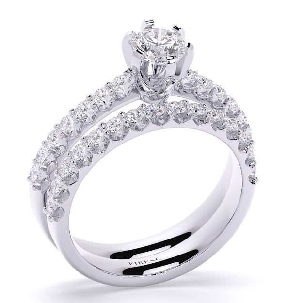Inel AA362B, 14K Alb 3