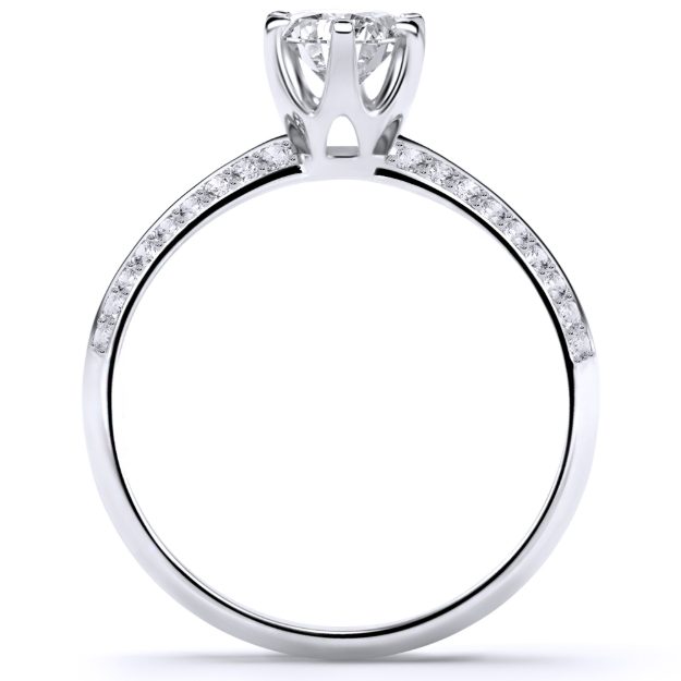 Inel AA381, 14K Alb 3