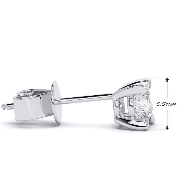 Cercei AC432, 14K Alb 2