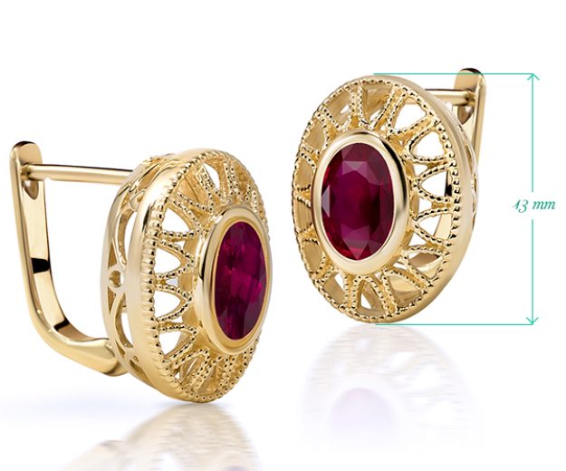 Cercei AC366, 14K Galben 3